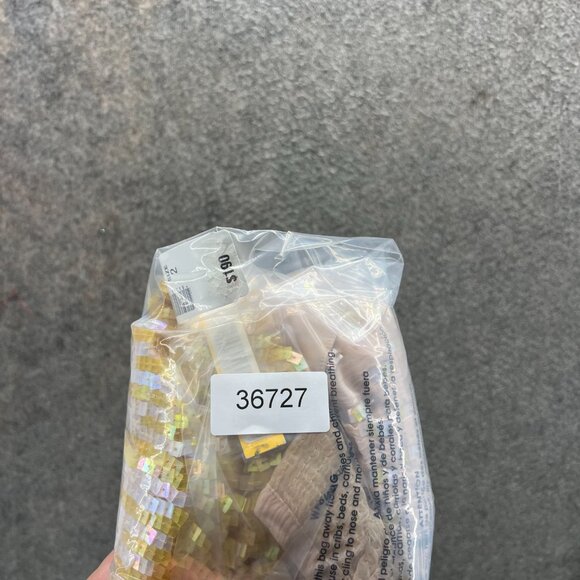 Alice + Olivia Dress Women 2 Nude Yellow Sequin Beaded Sleeveless Shift Cocktail - Picture 11 of 11